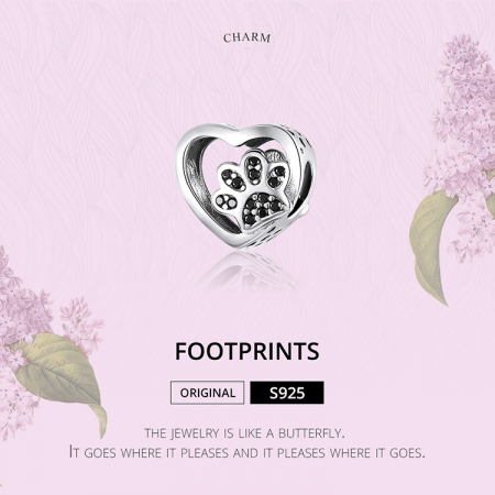 Pandantiv argint inimioara cu labuta sigiliul iubirii [4]