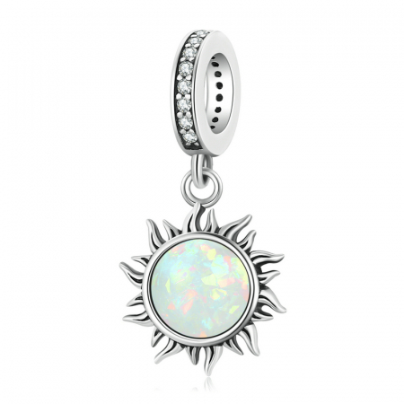 Pandantiv argint soare de opal