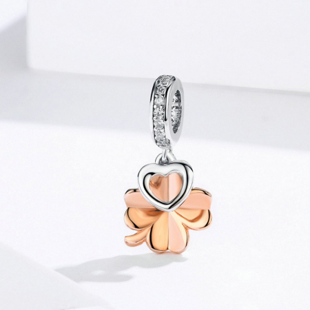 Pandantiv argint trifoi cu patru foi [2]