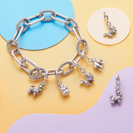 Pandantiv argint Yorkshire Terrier cu inchizatoare [8]