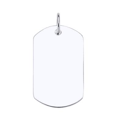 Pandantiv army argint 925 rodiat placuta identificare mare [0]