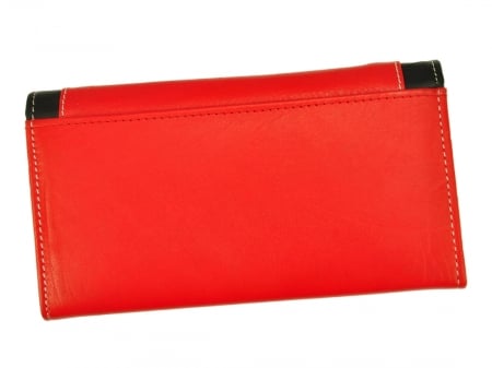 Portofel dama din piele naturala Cavaldi PORT611 Rosu cu Negru [5]