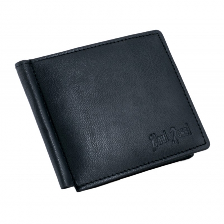 Portbancnota piele naturala Paul Rossi PBA01 Negru [0]