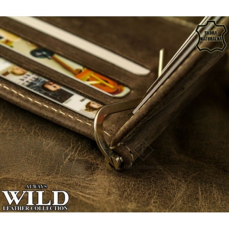 Portbancnota piele naturala Wild PBA02 Negru [4]