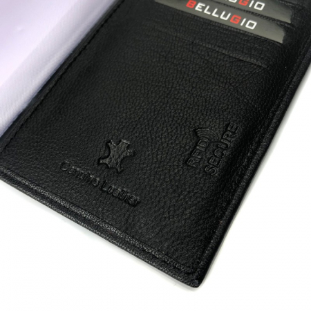 Portcard piele naturala Bellugio PCA40 Negru [4]