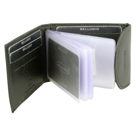 Portcard piele naturala Bellugio PCA41 Maron [2]