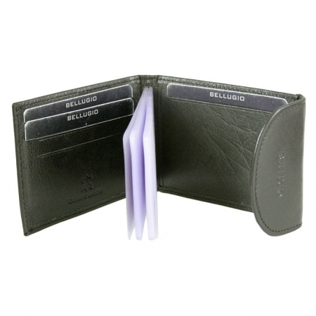 Portcard piele naturala Bellugio PCA41 Maron [3]