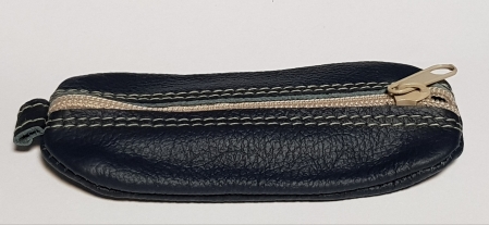 Portchei piele naturala Bleumarin pentru chei lungi PCH64 [2]