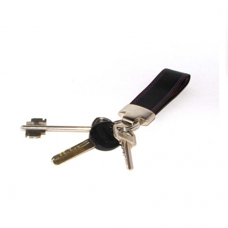 Portchei piele naturala Wild PCH18 Negru si cusatura in culorile clubului Steaua Bucuresti (FCSB) [1]