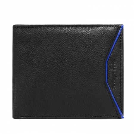 Portofel barbatesc din piele naturala cu dunguta albastra PORM650 [0]