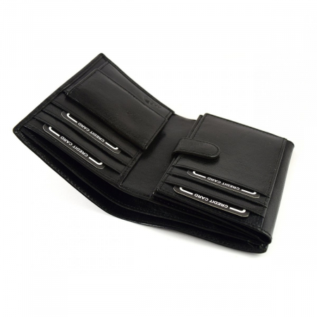 Portofel barbati de lux din piele naturala PORMG039 Negru [4]