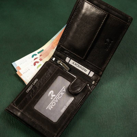Portofel barbati de lux din piele naturala Rovicky PORM642 [4]