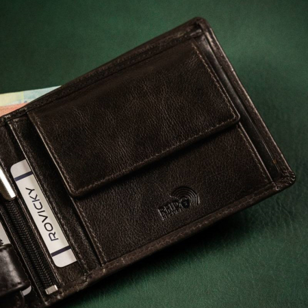 Portofel barbati de lux din piele naturala Rovicky PORM642 [7]