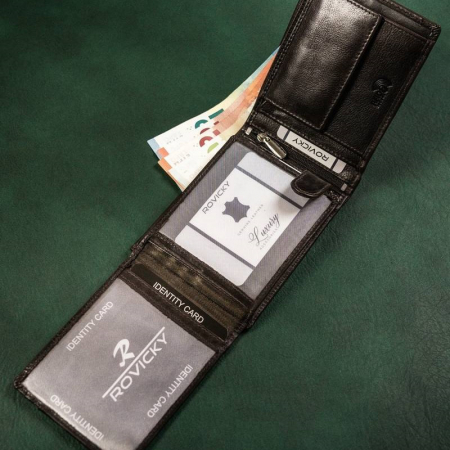 Portofel barbati de lux din piele naturala Rovicky PORM642 [6]