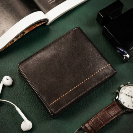 Portofel barbati de lux din piele naturala Rovicky PORM642 [5]