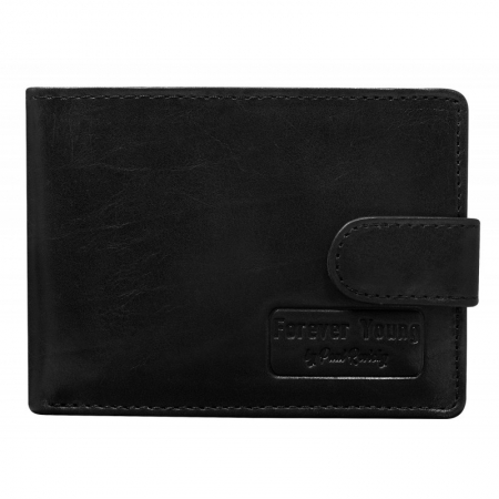 Portofel barbati din piele naturala cu protectie RFID Forever Young PORM621 Negru [0]