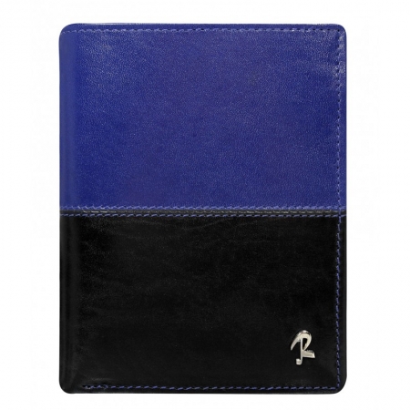 Portofel barbati din piele naturala cu protectie RFID Rovicky PORM573 Albastru [0]