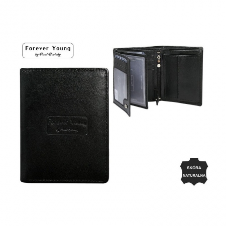 Portofel barbati din piele naturala Forever Young PORM585 Negru [2]