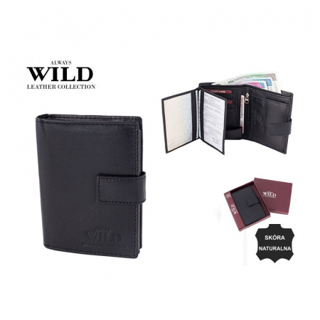 Portofel barbati din piele naturala PORMG057 Negru, cu RFID [11]