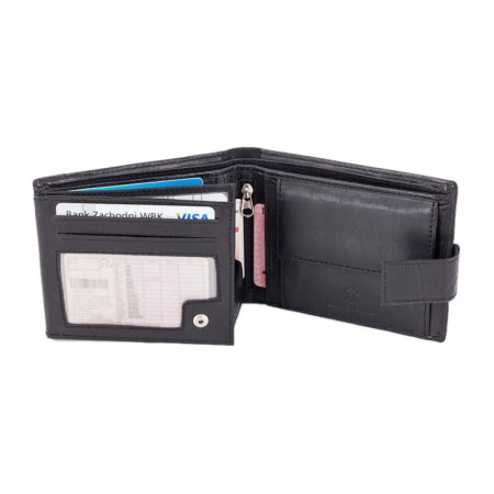 Portofel barbati din piele naturala PORMG058 Negru, cu RFID [1]