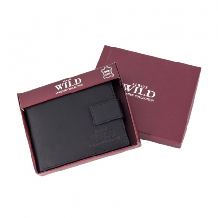 Portofel barbati din piele naturala PORMG058 Negru, cu RFID [5]