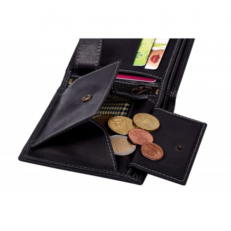 Portofel barbati din piele naturala PORMG059 Negru, cu RFID [5]