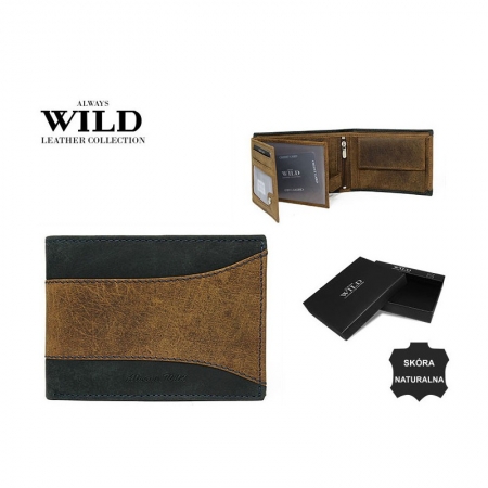 Portofel barbati din piele naturala Wild PORM560 Maron [8]