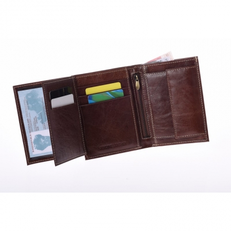 Portofel barbati din piele naturala Wild PORM561 Maron [2]
