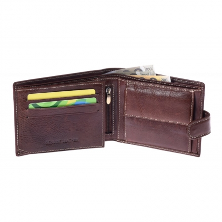 Portofel barbati din piele naturala Wild PORM564 Maron [2]