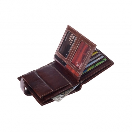 Portofel barbati din piele naturala Wild PORM566 Maron [2]
