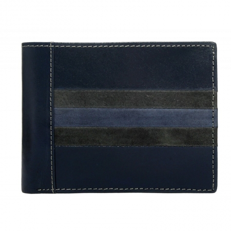 Portofel barbati din piele naturala Wild PORM602 Albastru [0]