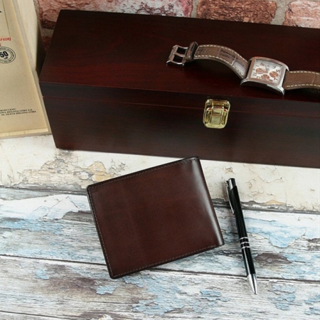 Portofel barbati, PORMG002, piele naturala, maron [4]