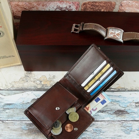 Portofel barbati, PORMG002, piele naturala, maron [3]