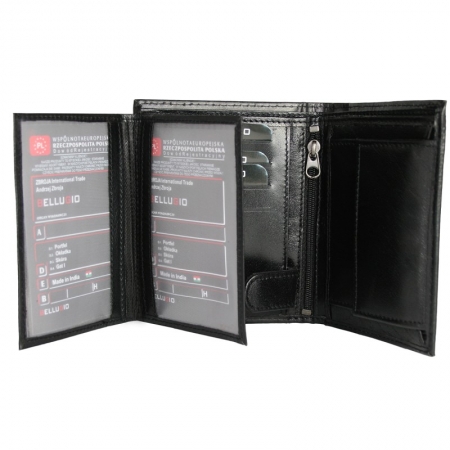 Portofel barbati piele naturala Bellugio PORM21 Negru [4]