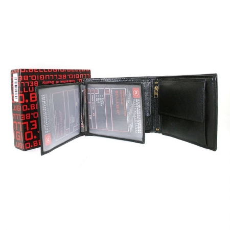 Portofel barbati piele naturala Bellugio PORM23 Negru [6]