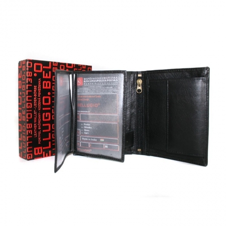 Portofel barbati piele naturala Bellugio PORM24 Negru [2]