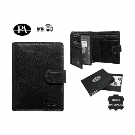 Portofel barbati de lux din piele naturala PORMG038 Negru [8]