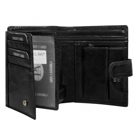 Portofel barbati de lux din piele naturala PORMG038 Negru [1]