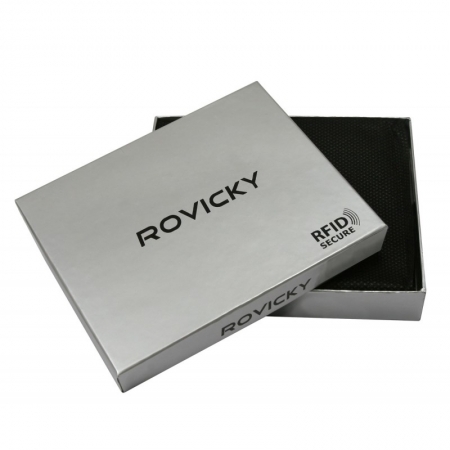 Portofel barbati piele naturala Rovicky PORM72 Negru [2]