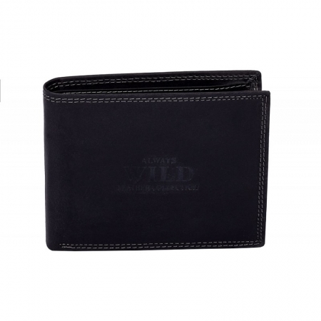 Portofel barbati piele naturala Wild PORM40 Negru [0]