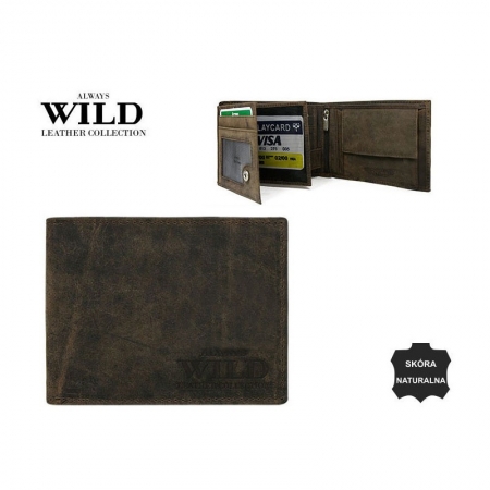 Portofel barbati piele naturala Wild PORM51 Maron [2]
