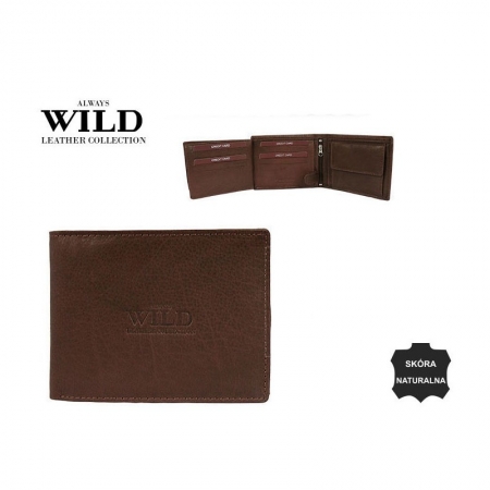 Portofel barbati piele naturala Wild PORM56 Maron [4]