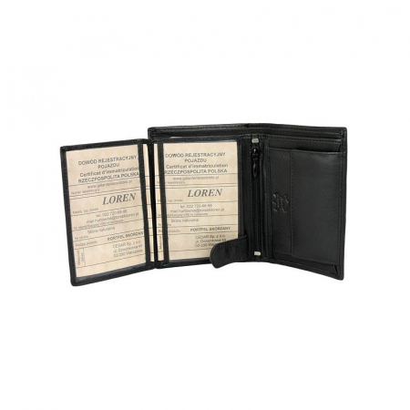 Portofel barbati, PORMG017, piele naturala, Negru, cu RFID [5]