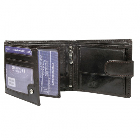 Portofel barbati, PORMG005, piele naturala, maron inchis [1]