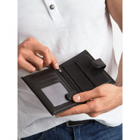 Portofel barbati, PORMG030, piele naturala, Negru [3]