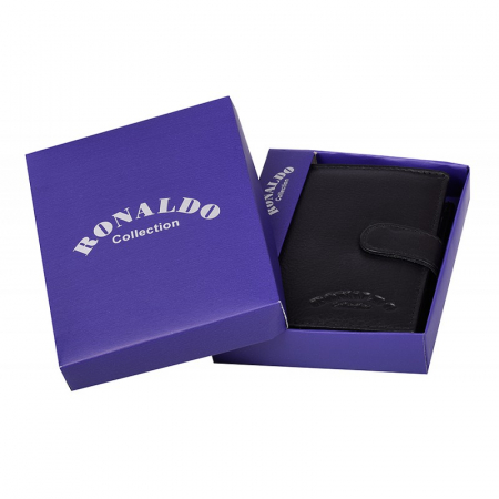 Portofel barbati, PORMG016, piele naturala, Negru, cu RFID [7]