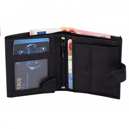 Portofel barbati, PORMG054, piele naturala, Negru, cu RFID [1]