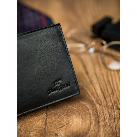 Portofel barbati, PORMG022, piele naturala, Negru, cu RFID [24]