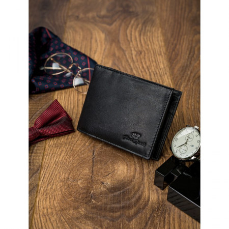Portofel barbati, PORMG022, piele naturala, Negru, cu RFID [16]