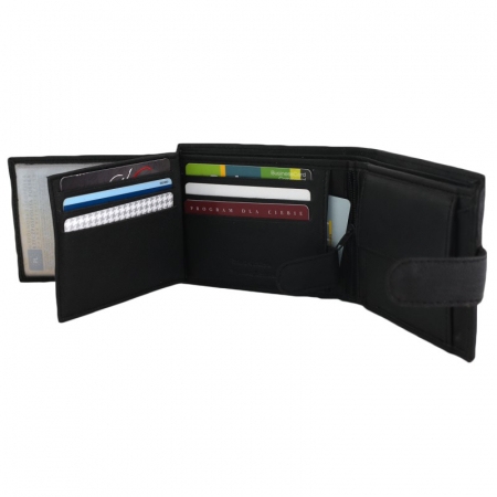 Portofel barbati, PORMG023, piele naturala, Negru, cu RFID [10]